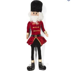 34th and Pine Oversized Captain  Nutcracker Plush with Red and Black Outfit 🆕